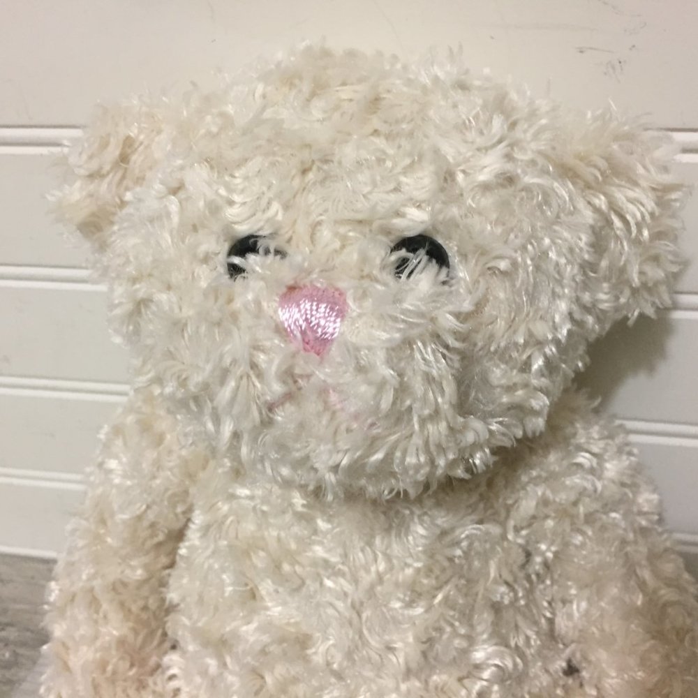 Mary's Bears White Plush Teddy Bear, 14" - Picture 2 of 5